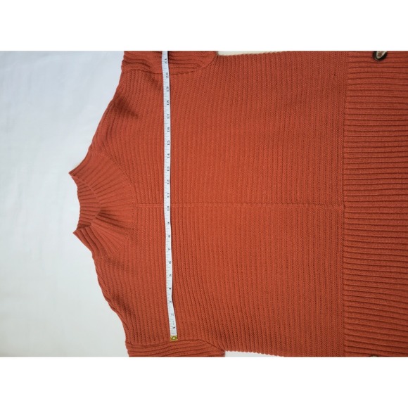 Madison + Hudson Women's Long Sleeve Sweater Orange Sz M - Picture 8 of 14